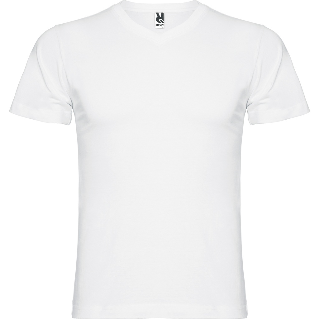 CAMISETA SAMOYEDO · MC · CUELLO V · 100% ALGODON · [155g]