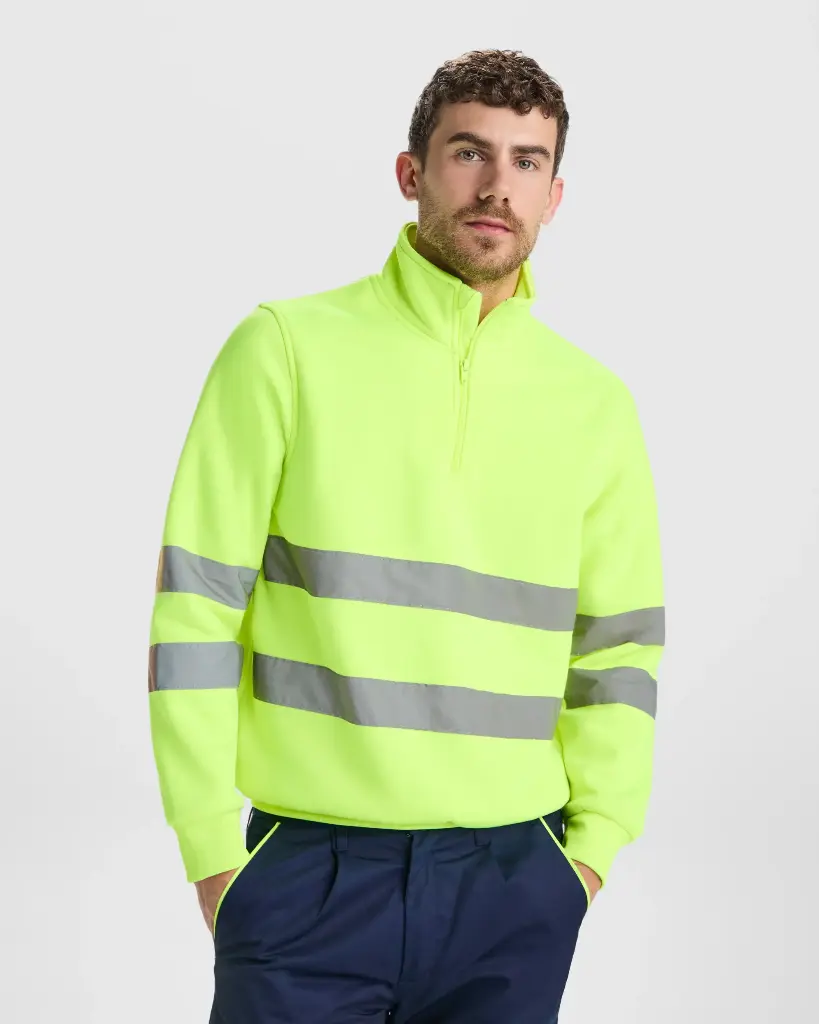 SUDADERA SPICA · UNICOLOR · MEDIA CREMALLERA · AV · CE II CAT · [280g]