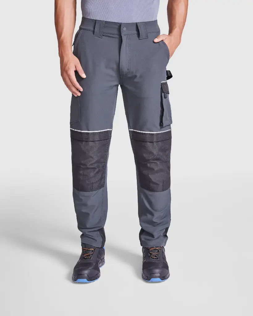 PANTALON WALL · CARGO · ELASTICO/STRETCH [10] · SISTEMA PROTECCION RODILLAS · REFUERZO CULERA · TRIPLE COSTURA · CE I CAT