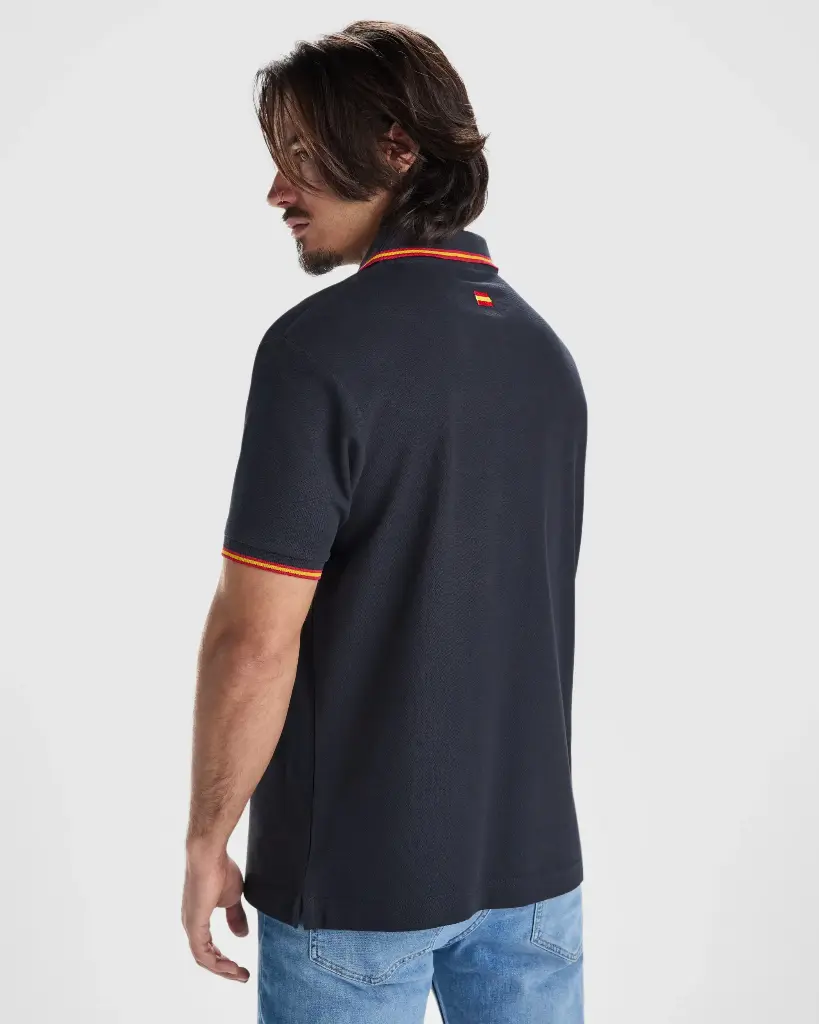 POLO NATION · MC · BANDERA BORDADA · POLI-ALGODON · [190g]