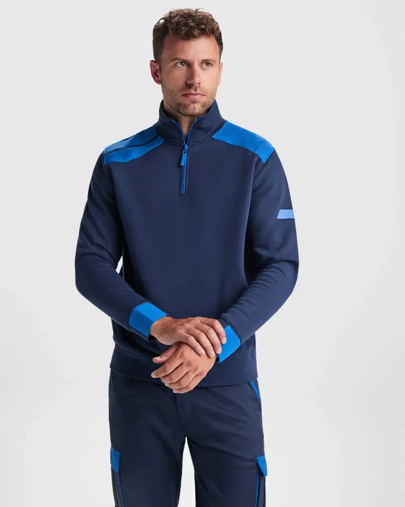 SUDADERA MAVERICK BICOLOR · MEDIA CREMALLERA · [280g]
